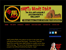 Tablet Screenshot of emptymindsradio.com